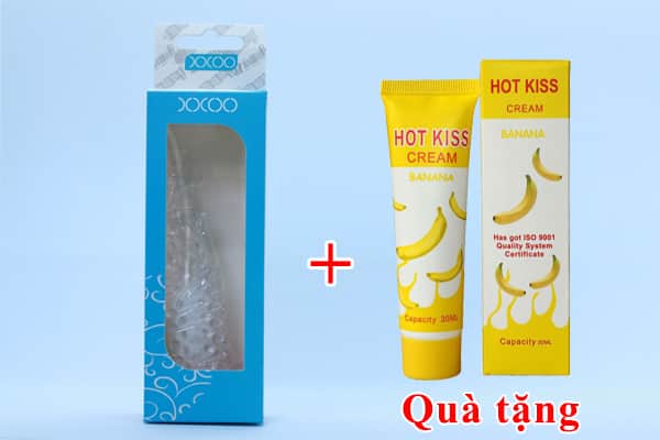 Tặng ngay gel bôi trơn love kiss khi mua bao cao su đầu rồng Tặng ngay gel bôi trơn love kiss khi mua bao cao su đầu rồng