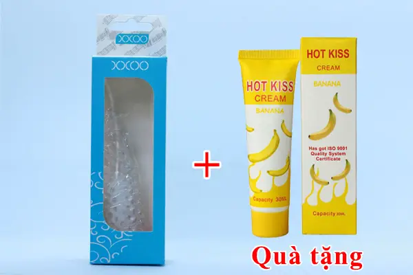 Tặng ngay gel bôi trơn love kiss khi mua bao cao su đầu rồng Tặng ngay gel bôi trơn love kiss khi mua bao cao su đầu rồng