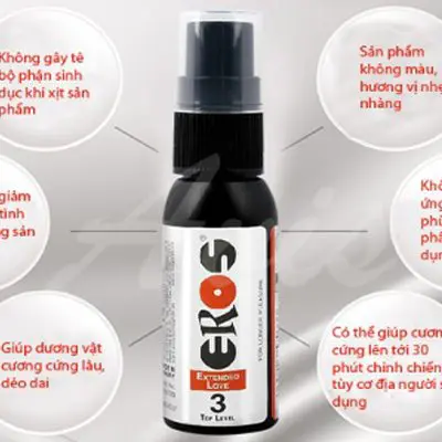 Ưu điểm của chai xịt Eros 90