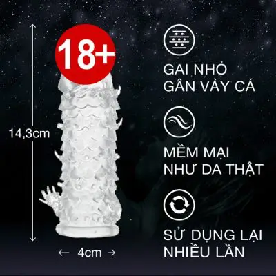 Bao cao su đôn dên vảy rồng