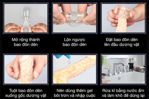 Cách mang bao cao su đôn dên Cách mang bao cao su đôn dên