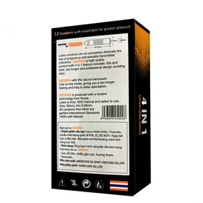 Bao cao su Azodra 4 in 1