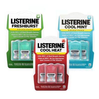 Kẹo ngậm Listerine có 3 hương vị khác nhau