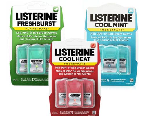 Kẹo ngậm Listerine có 3 hương vị khác nhau