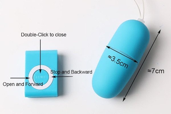 Trứng rung với thiết kế nhỏ gọn nên dê dàng sử dụng