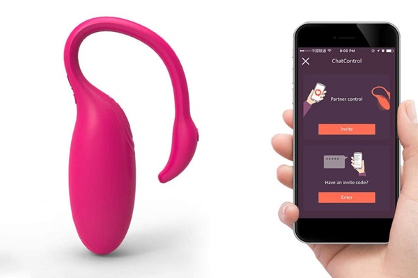 Bạn có thể điều chỉnh trứng rung bằng điện thoại thông qua kết nối bluetooth