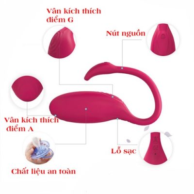 Trứng rung thiên nga Flamingo Magic Motion