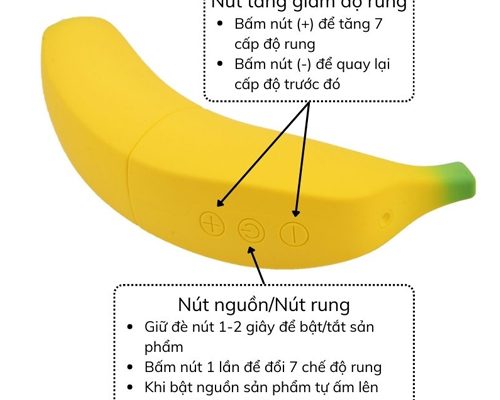Các nút điều khiển dương vật giả Moylan Banana