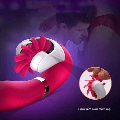 Dương vật giả lưỡi liếm Dave