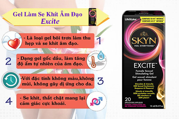 Gel se khít âm đạo Exiter với nhiều ưu điểm nổi bật Gel se khít âm đạo Exiter với nhiều ưu điểm nổi bật
