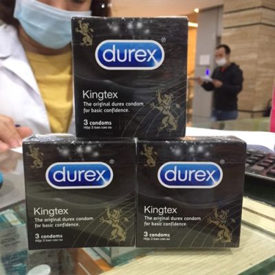 Bao cao su Durex Kingtex (hộp 3 chiếc)