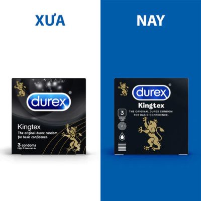 Bao cao su Durex Kingtex (hộp 3 chiếc)