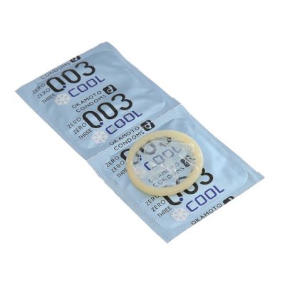 Bao cao su Okamoto 0.03 cool (hộp 8 chiếc)