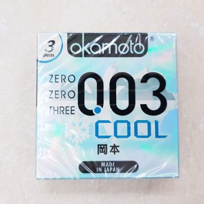 Bao cao su Okamoto 0.03 cool hộp 3 chiếc
