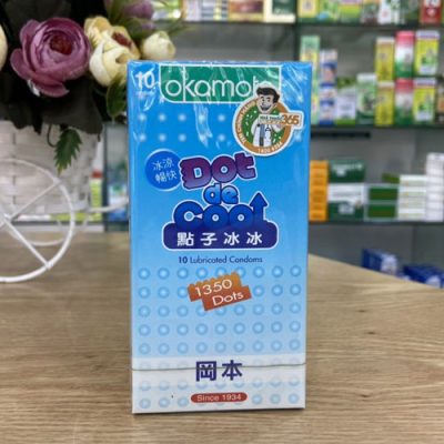 Bao cao su Okamoto Dot De Cool (hộp 10 chiếc)