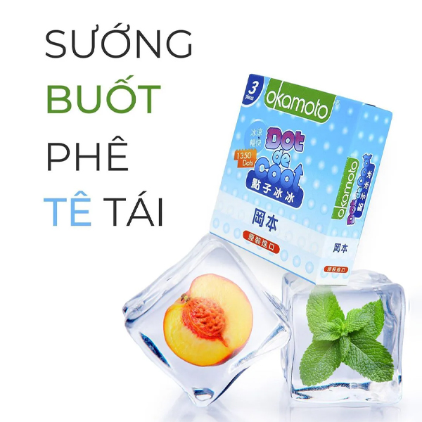 Sướng buốt phê tê tái – Trải nghiệm cực đỉnh cùng Okamoto Dot De Cool Sướng buốt phê tê tái – Trải nghiệm cực đỉnh cùng Okamoto Dot De Cool