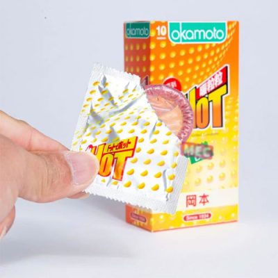Bao cao su Okamoto Dot De Hot (hộp 10 chiếc)