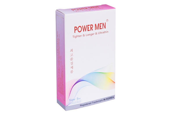 Bao cao su Hàn Quốc Power Men Tighter Longer Ultrathin hộp 12 chiếc Bao cao su Hàn Quốc Power Men Tighter Longer Ultrathin hộp 12 chiếc