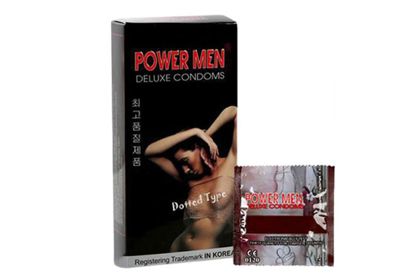 Bao cao su Hàn Quốc Powermen Dotted hộp 12 chiếc Bao cao su Hàn Quốc Powermen Dotted hộp 12 chiếc