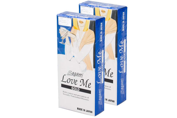 Bao cao su siêu mỏng Sagami Love Me Gold hộp 10 chiếc Bao cao su siêu mỏng Sagami Love Me Gold hộp 10 chiếc