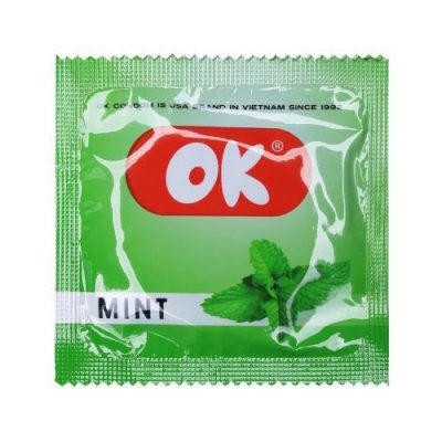 Bao cao su OK hương bạc hà (hộp 3 chiếc)