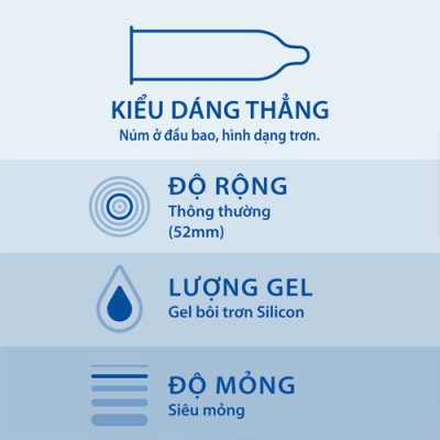 Bao cao su OK Long Shock (hộp 3 chiếc)