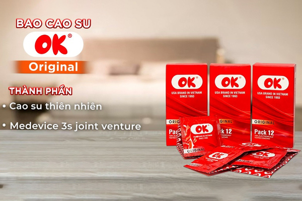 Thông tin thành phần từ cao su thiên nhiên, thương hiệu Mỹ tại Việt Nam.