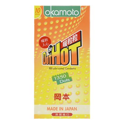 Bao cao su Okamoto Dot De Hot (hộp 10 chiếc)