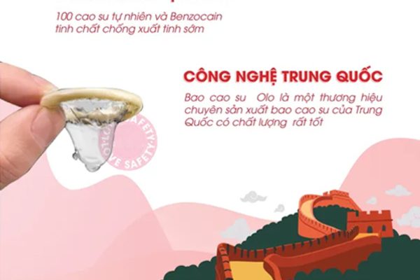 An toàn tuyệt đối – Bao cao su OLO từ 100% cao su tự nhiên An toàn tuyệt đối – Bao cao su OLO từ 100% cao su tự nhiên