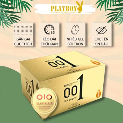 Bao cao su OLO 0.01 vàng (hộp 10 chiếc)