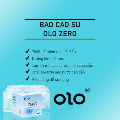 Bao cao su Olo 0.01 Zero Ha For Man (hộp 10 chiếc)