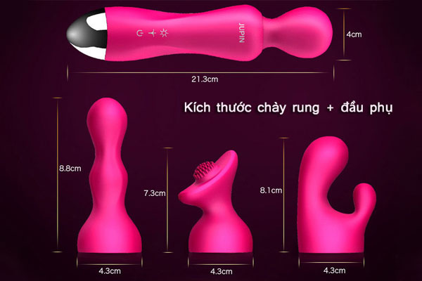 Kích thước thân máy và ba đầu phụ đi kèm nhằm đáp ứng mọi nhu cầu của chị em Kích thước thân máy và ba đầu phụ đi kèm nhằm đáp ứng mọi nhu cầu của chị em