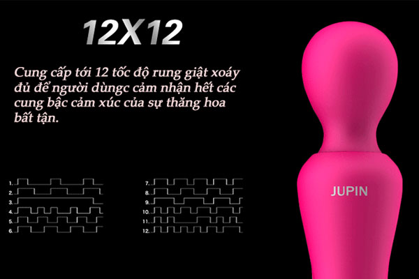 Nano Jupin có 12 chế độ rung từ nhẹ nhàng đến cuồng nhiệt Nano Jupin có 12 chế độ rung từ nhẹ nhàng đến cuồng nhiệt