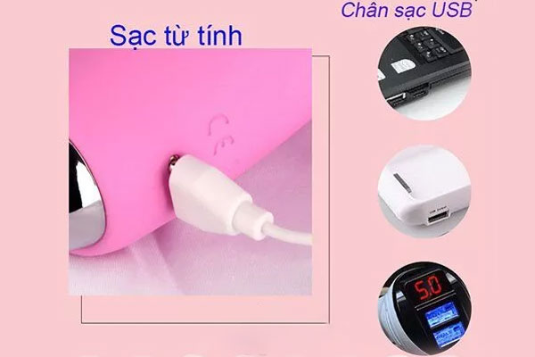Chân sạc USB rất tiện lợi có thể sạc từ nhiều thiết bị điện từ khác