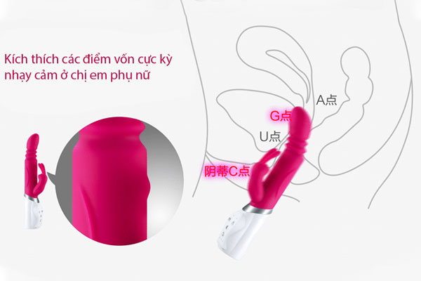 Thiết kế phần đầu hơi cong lên dễ dàng chạm đến điểm G của nàng Thiết kế phần đầu hơi cong lên dễ dàng chạm đến điểm G của nàng