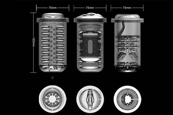 Với 3 lõi âm đạo được thiết kế đặc biệt, mang đến những khoái cảm khác nhau