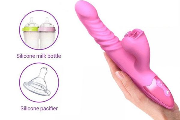 Máy kích thích điểm G được làm từ chất liệu silicon cao cấp, an toàn