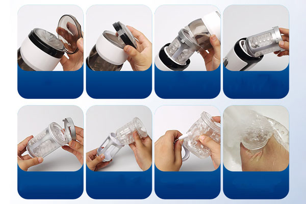 Hình ảnh minh họa các bước tháo để vệ sinh sản phẩm