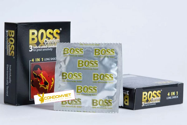 Bao cao su Boss 4 in 1 chính hãng Bao cao su Boss 4 in 1 chính hãng