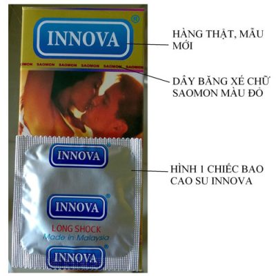 Bao cao su Innova vàng (hộp 12 chiếc)