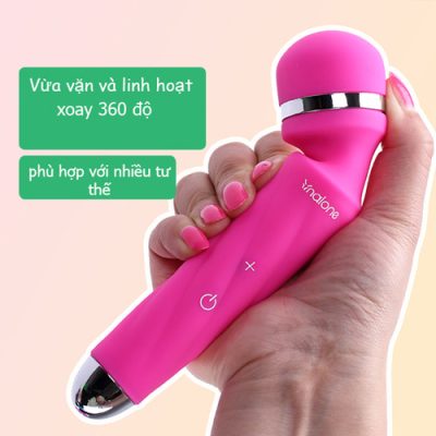 Thiết kế đầu xoay linh hoạt 360 độ giúp thiết bị dễ dàng điều chỉnh theo nhiều tư thế và nhu cầu sử dụng khác nhau, đảm bảo sự thoải mái tối đa.