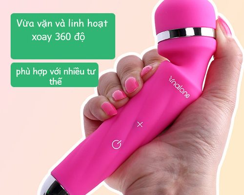 Thiết kế đầu xoay linh hoạt 360 độ giúp dễ dàng điều chỉnh theo nhiều tư thế