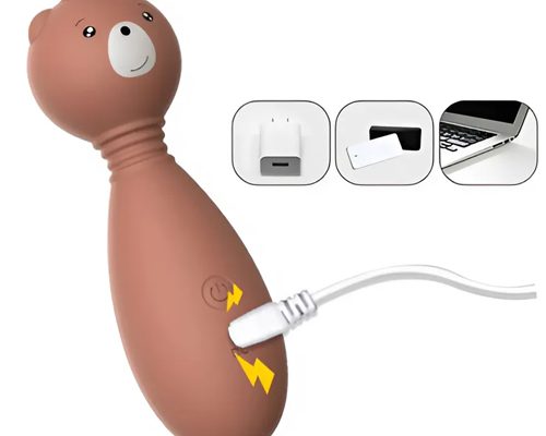 Chày rung sử dụng cổng sạc USB rất tiện lợi