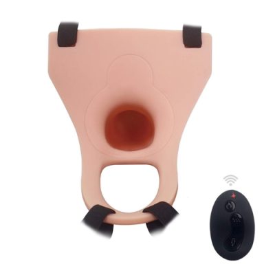 Dương vật dây đeo có rung Harness Curved Dong