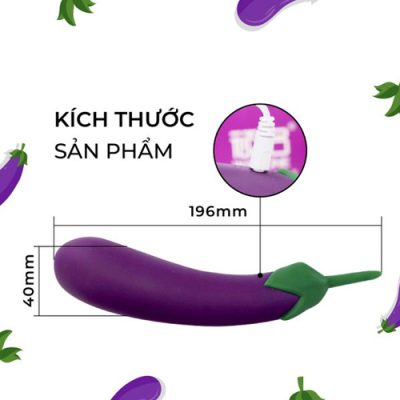 Dương vật giả ngụy trang hình trái cà tím