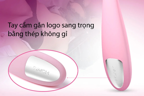 Tay cầm được gắn logo bằng thép sang trọng Tay cầm được gắn logo bằng thép sang trọng