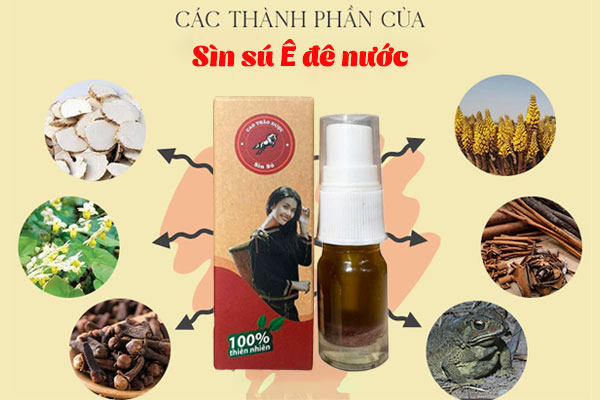 Thành phần của sìn sú Ê Đê nước hầu hết đều là các thảo dược tự nhiên Thành phần của sìn sú Ê Đê nước hầu hết đều là các thảo dược tự nhiên