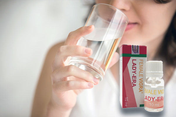 Nên sử dụng thuốc kích dục Lady Era với nước lọc để mang lại hiệu quả