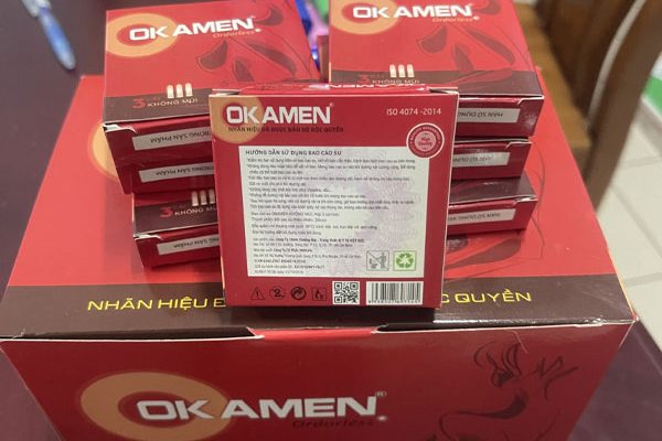 Bao cao su Okamen được sản xuất tại thị trường Việt Nam